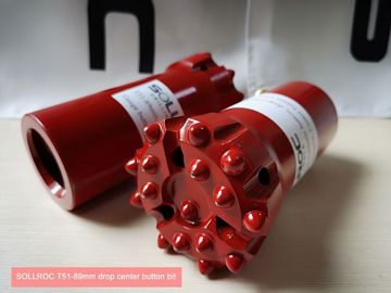ড্রপ সেন্টার বোতাম বিটস T51 টপ হ্যামার ড্রিলিং টুলস ড্রিলিং মাইনিং জন্য