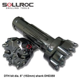 6 ইঞ্চি - 152mm শ্যাঙ্ক Dth বিট DHD360 কালো উচ্চ বায়ু চাপ খনির জন্য